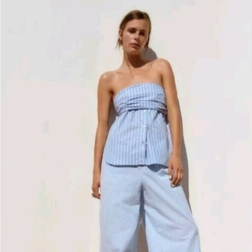 ZARA strapless blouse